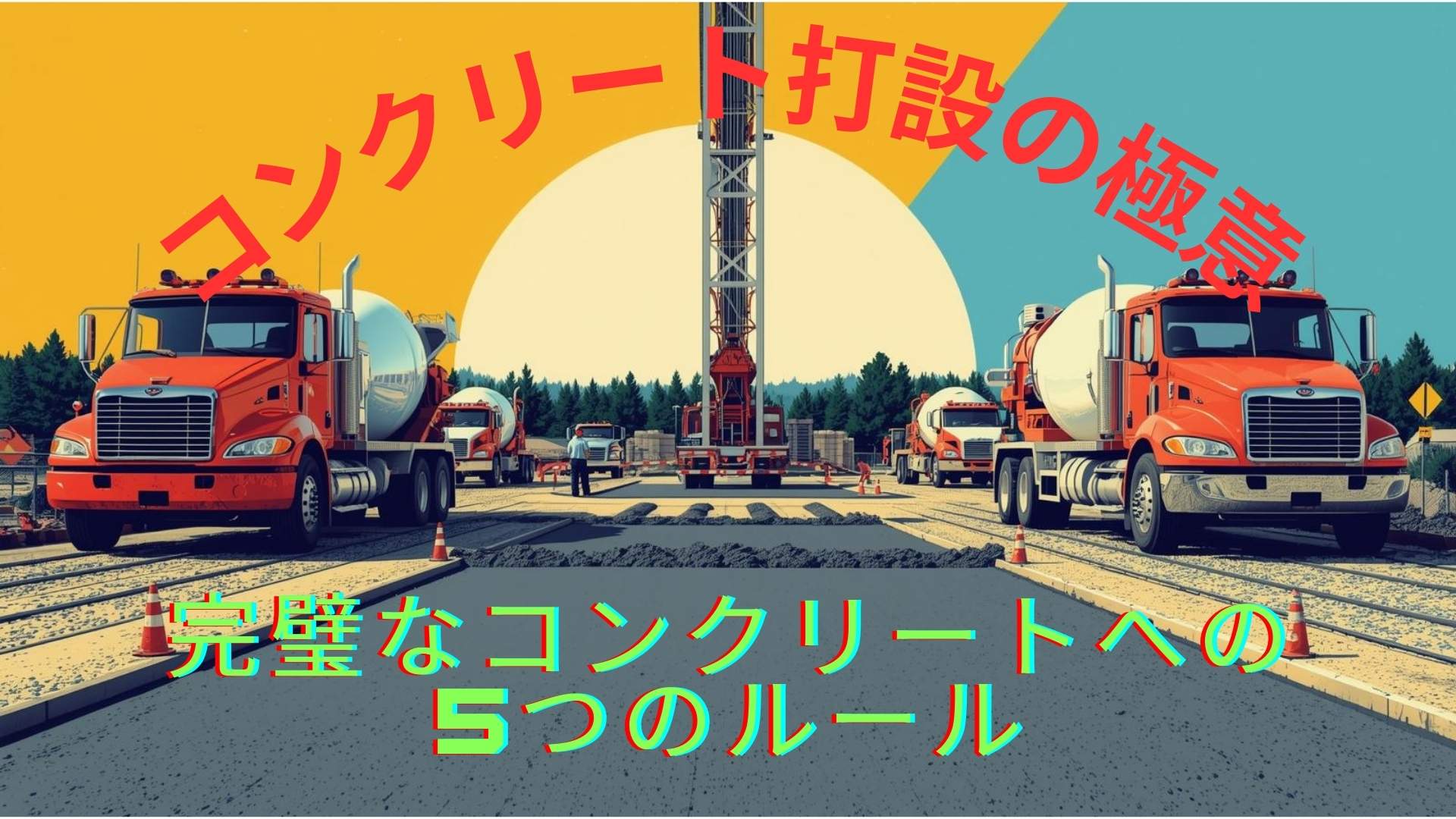 【現場監督の極意シリーズ】「完璧なコンクリート打設」を導く5つの神ルール